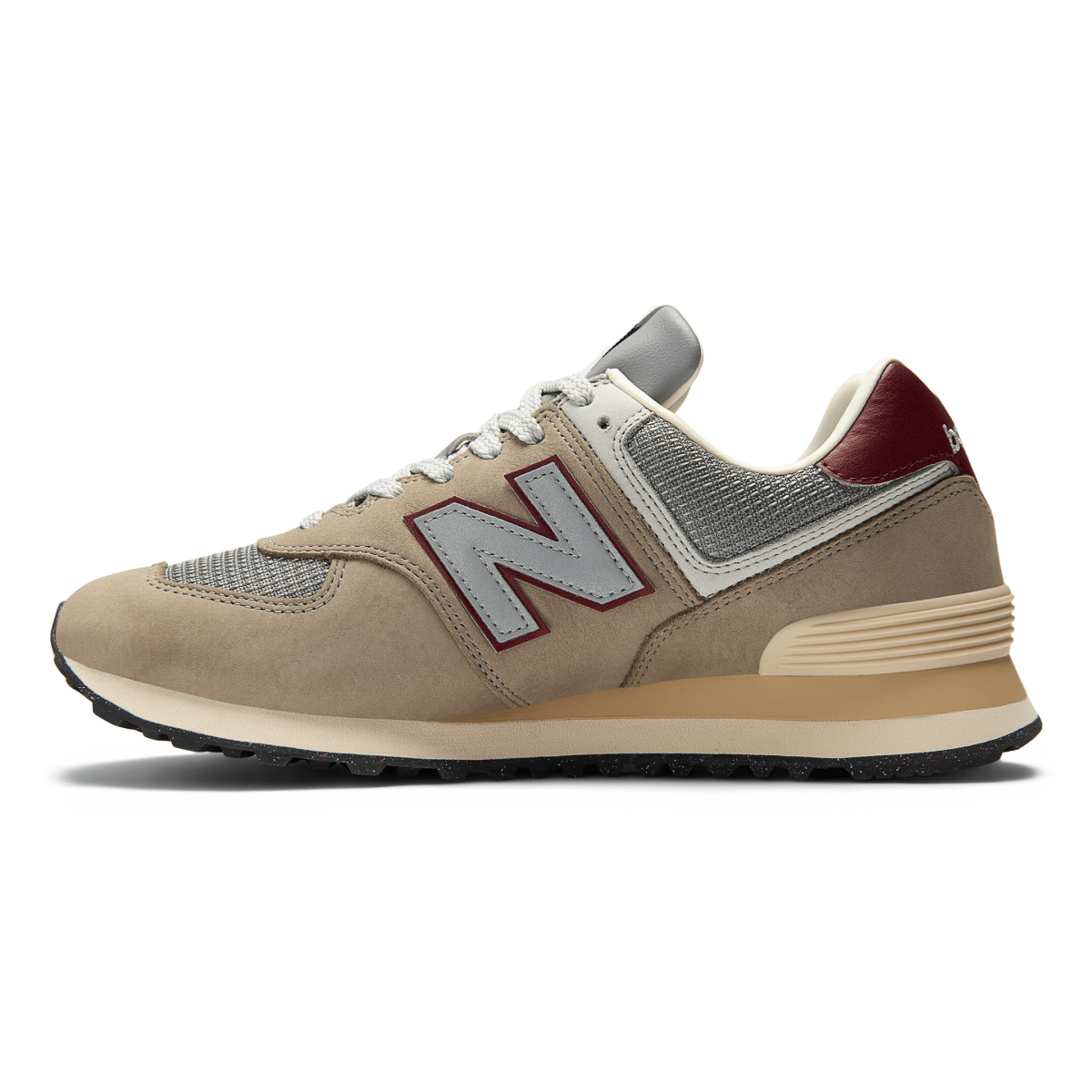 New Balance Men's U574KSKB Arid Stone/Monarch Burgundy - 11002938 - Tip Top Shoes of New York