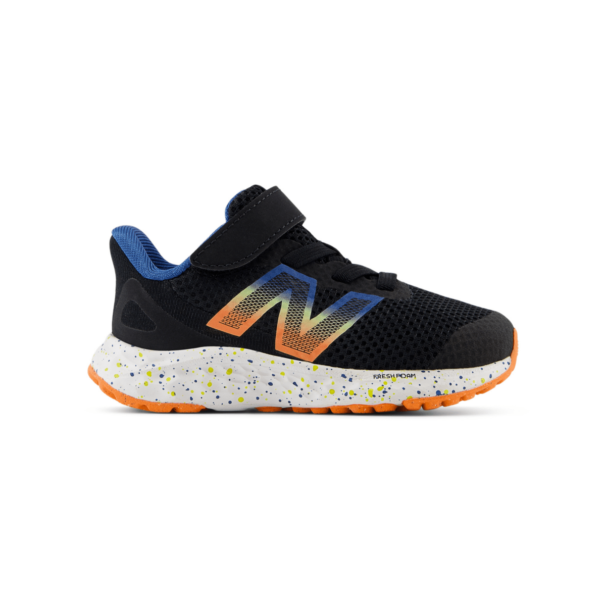New Balance Toddler's Fresh Foam Arishi v4 IAARIBS4 Black/Blue Agate/Blaze Orange - 1093323 - Tip Top Shoes of New York