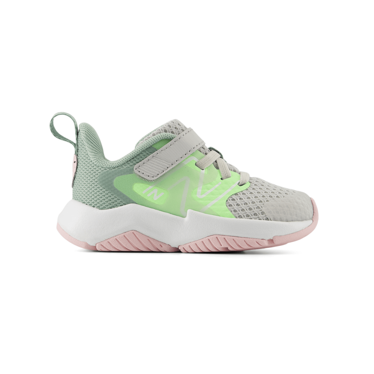 New Balance Toddlers' Rave Run v2 ITRAVE2 Grey Matter/Mint Flash/Mosaic Green - 11002787 - Tip Top Shoes of New York