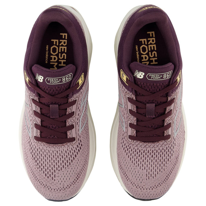 New Balance Women's Fresh Foam X 860v14 W860J14 Ice Wine/Plum Brown/Silver Metallic - 10050155 - Tip Top Shoes of New York