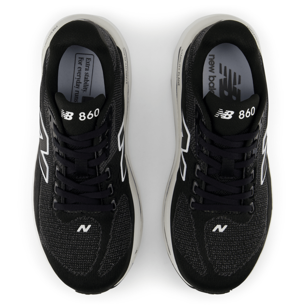New Balance Women's Fresh Foam X 860v15 W8604NE Black/White - 11015005 - Tip Top Shoes of New York
