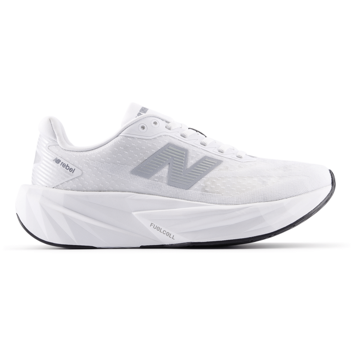 New Balance Women's FuelCell Rebel v5 White/Silver Metallic/Black - 11002913 - Tip Top Shoes of New York