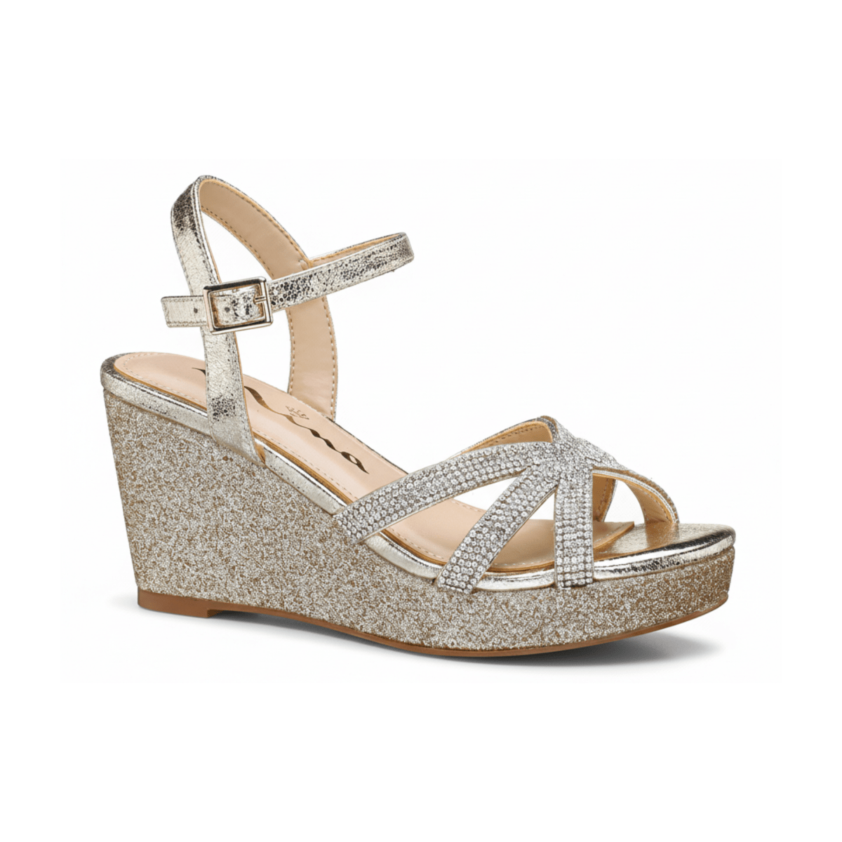 Nina Girls Dalary Light Gold Glitter - 1106674 - Tip Top Shoes of New York