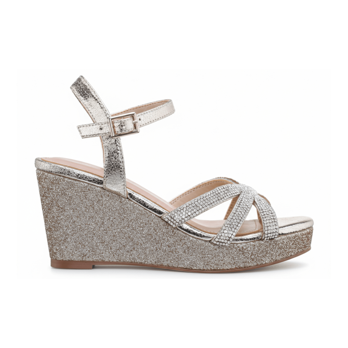 Nina Girls Dalary Light Gold Glitter - 1106674 - Tip Top Shoes of New York