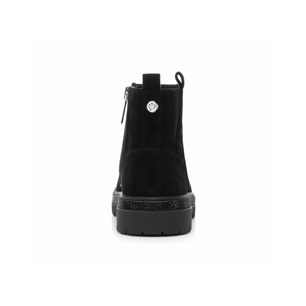 Nina Girls Evan Black Microsuede/Glitter - 1088429 - Tip Top Shoes of New York