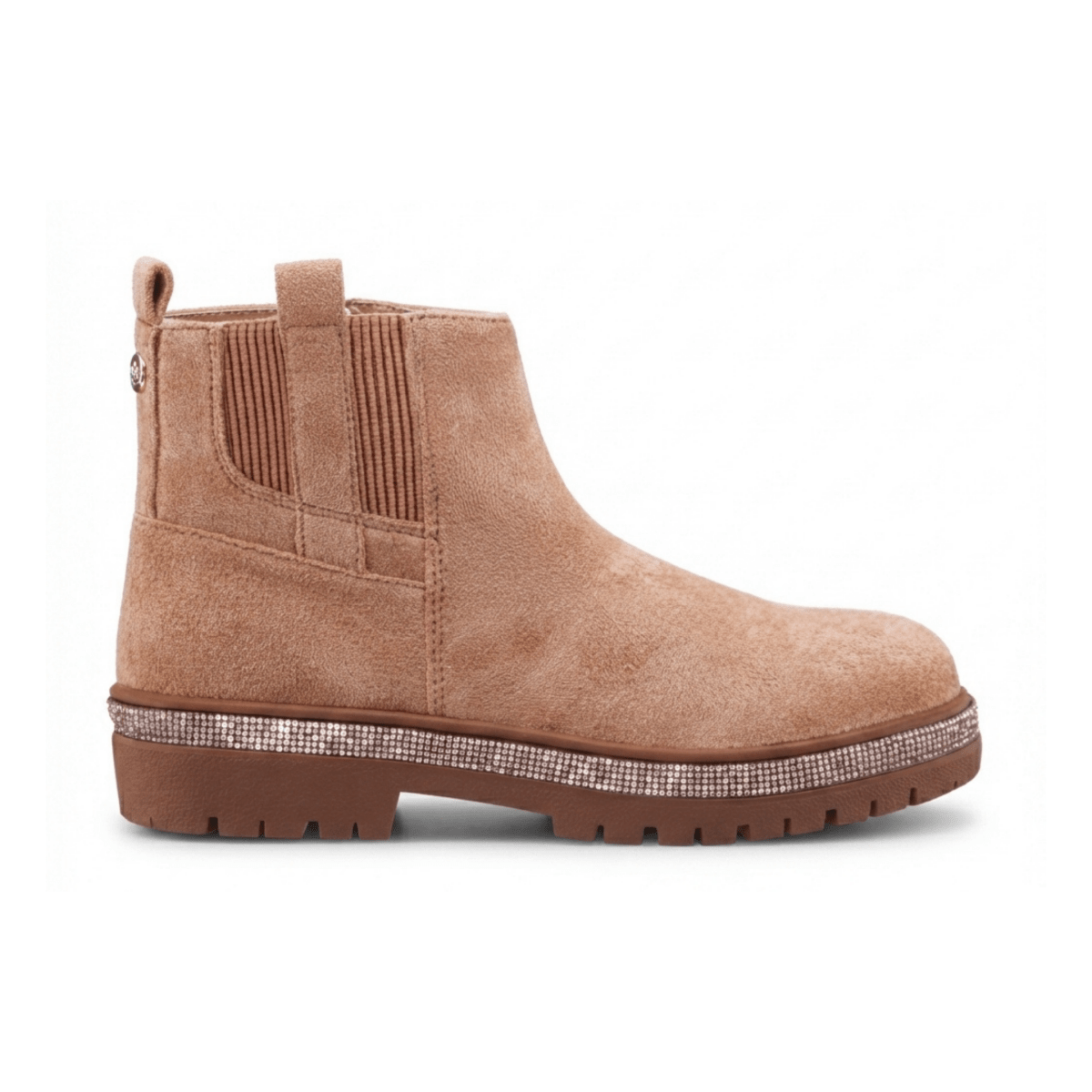 Nina Girls Evan Tan Microsuede/Glitter - 1111603 - Tip Top Shoes of New York