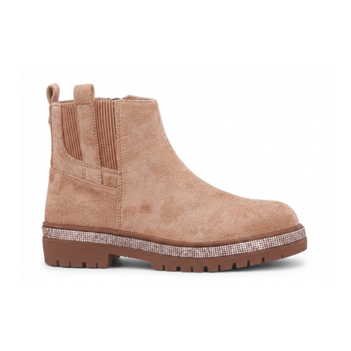 Nina Girls Evan Tan Microsuede/Glitter - 1111603 - Tip Top Shoes of New York