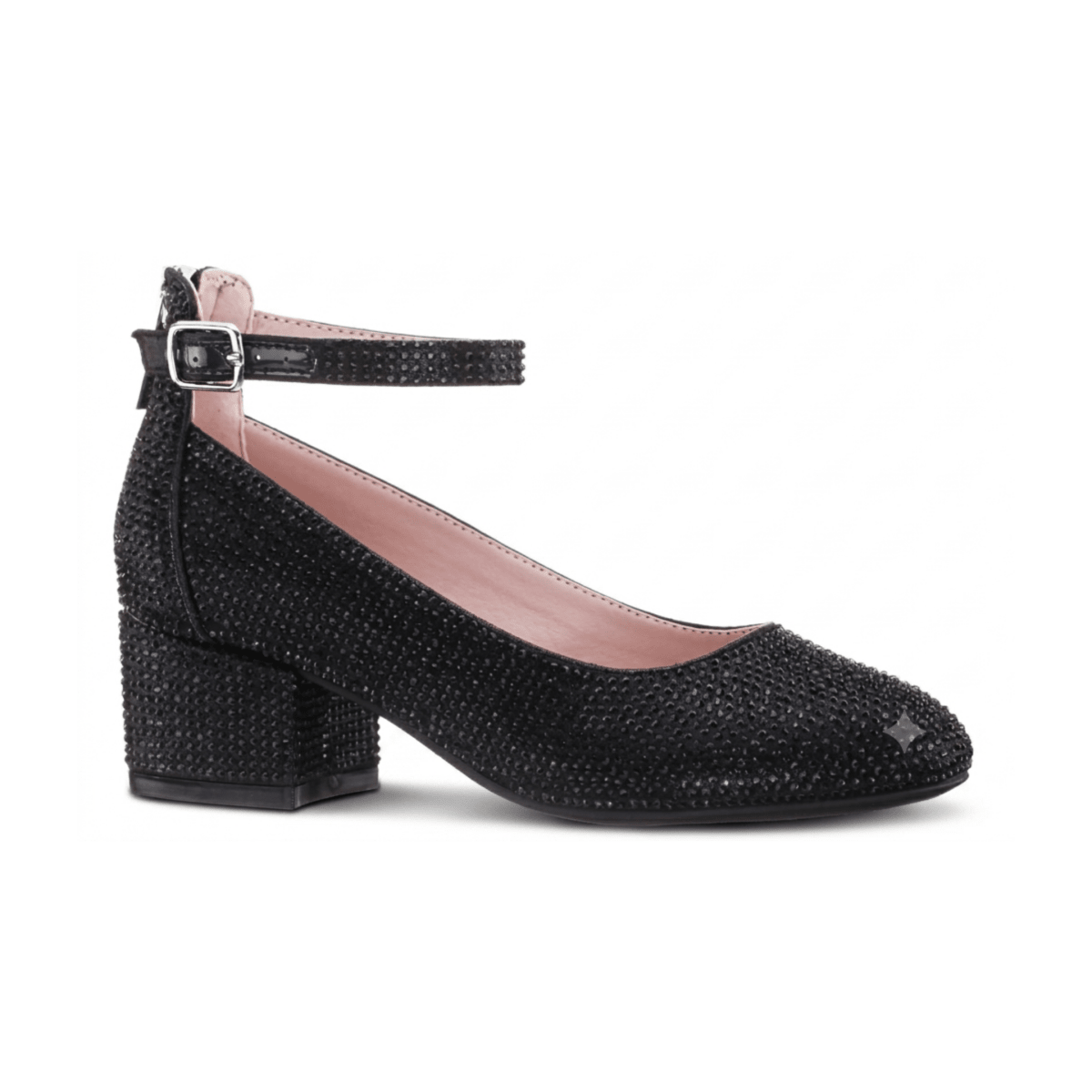 Nina Girls Lennie 2 Black Rhinestones - 1111594 - Tip Top Shoes of New York