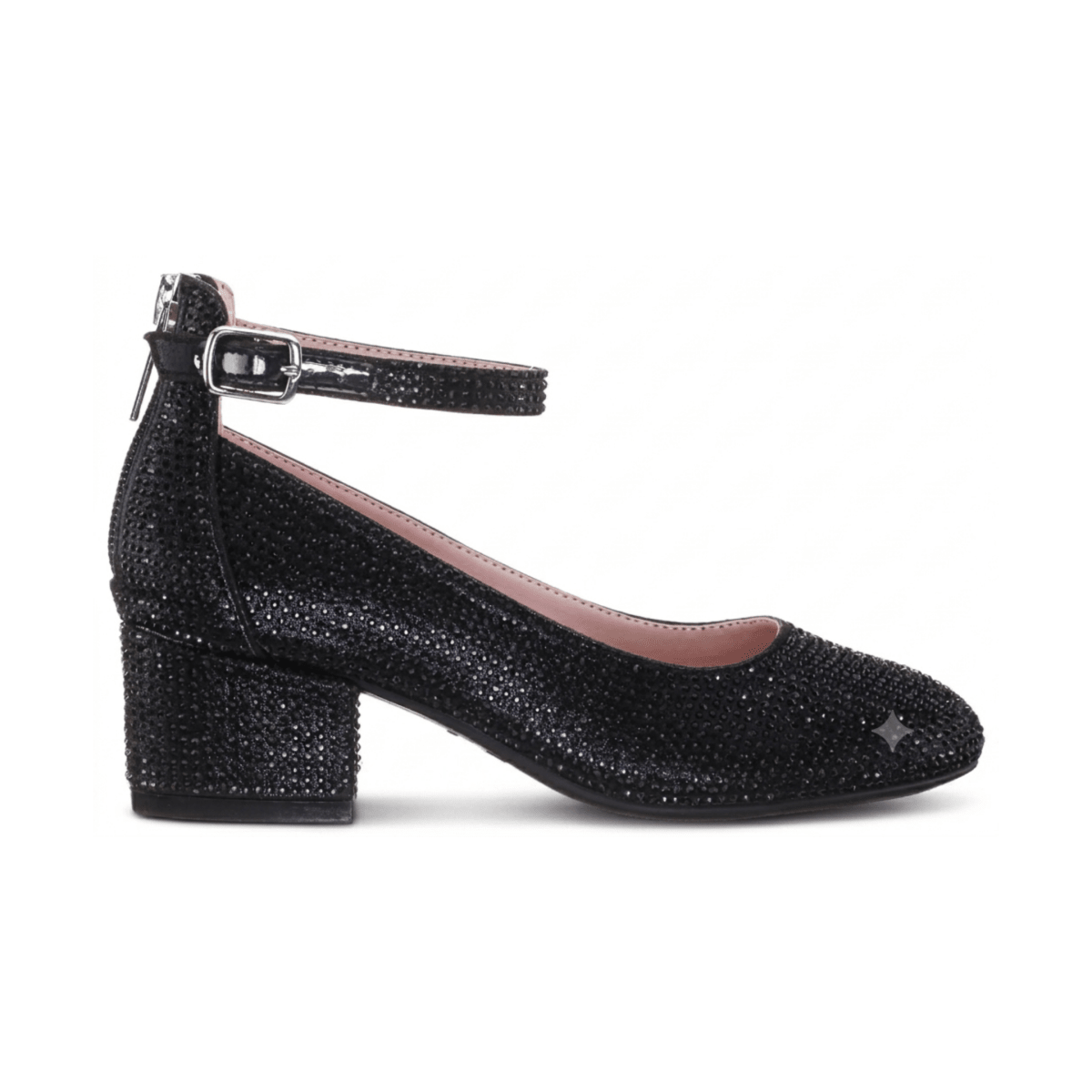 Nina Girls Lennie 2 Black Rhinestones - 1111594 - Tip Top Shoes of New York