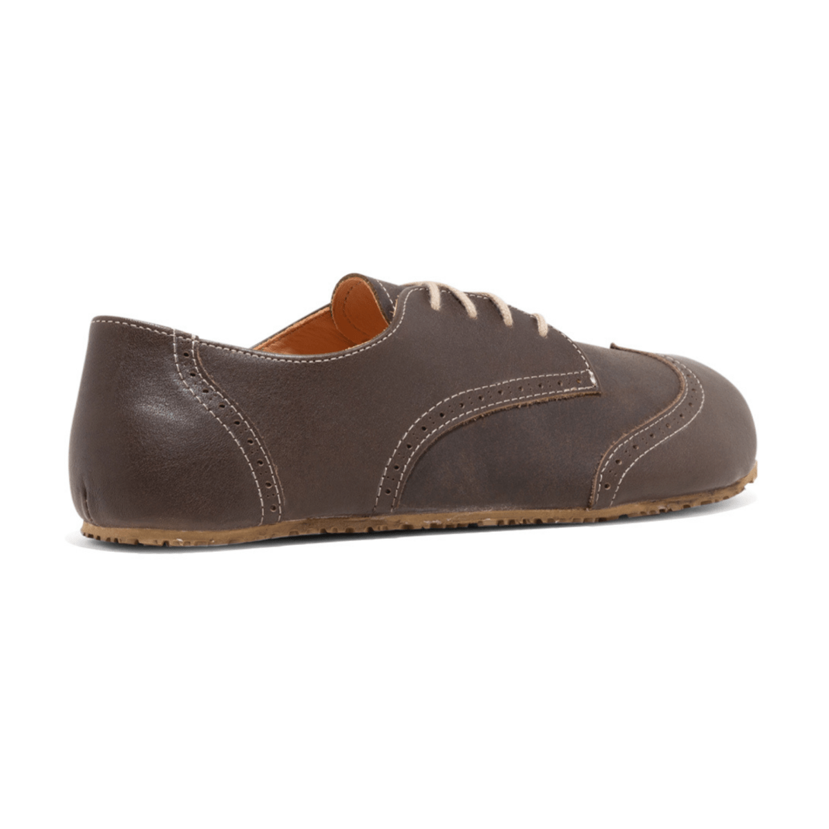 No - Nonsense Barefoot Men's O2 Broque Wingtip Chocolate Brown - 9027917 - Tip Top Shoes of New York
