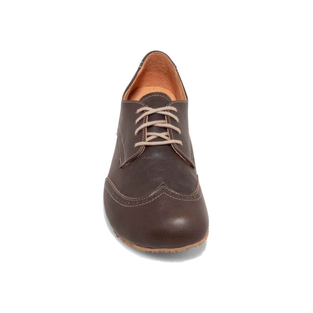 No - Nonsense Barefoot Men's O2 Broque Wingtip Chocolate Brown - 9027917 - Tip Top Shoes of New York