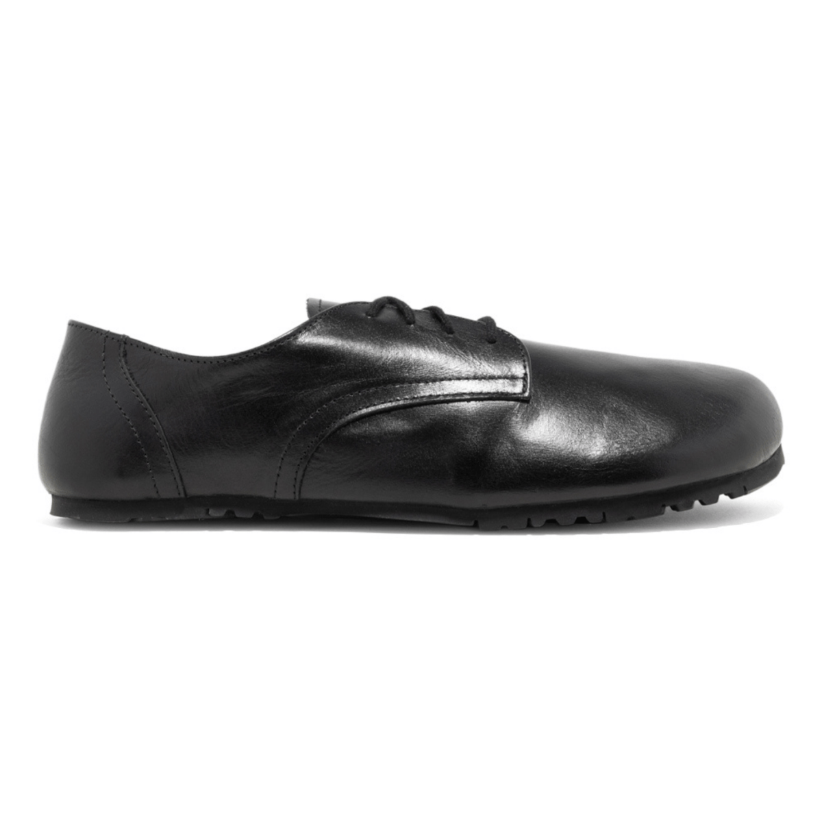 No - Nonsense Barefoot Men's S - L Smooth Laced Tar Black - 9027925 - Tip Top Shoes of New York