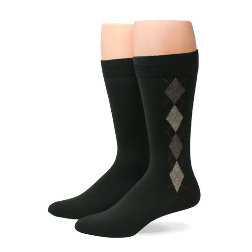 No Nonsense Men's Super Soft Argyle Crew Dress Socks Black 2 - Pack - 9019305 - Tip Top Shoes of New York