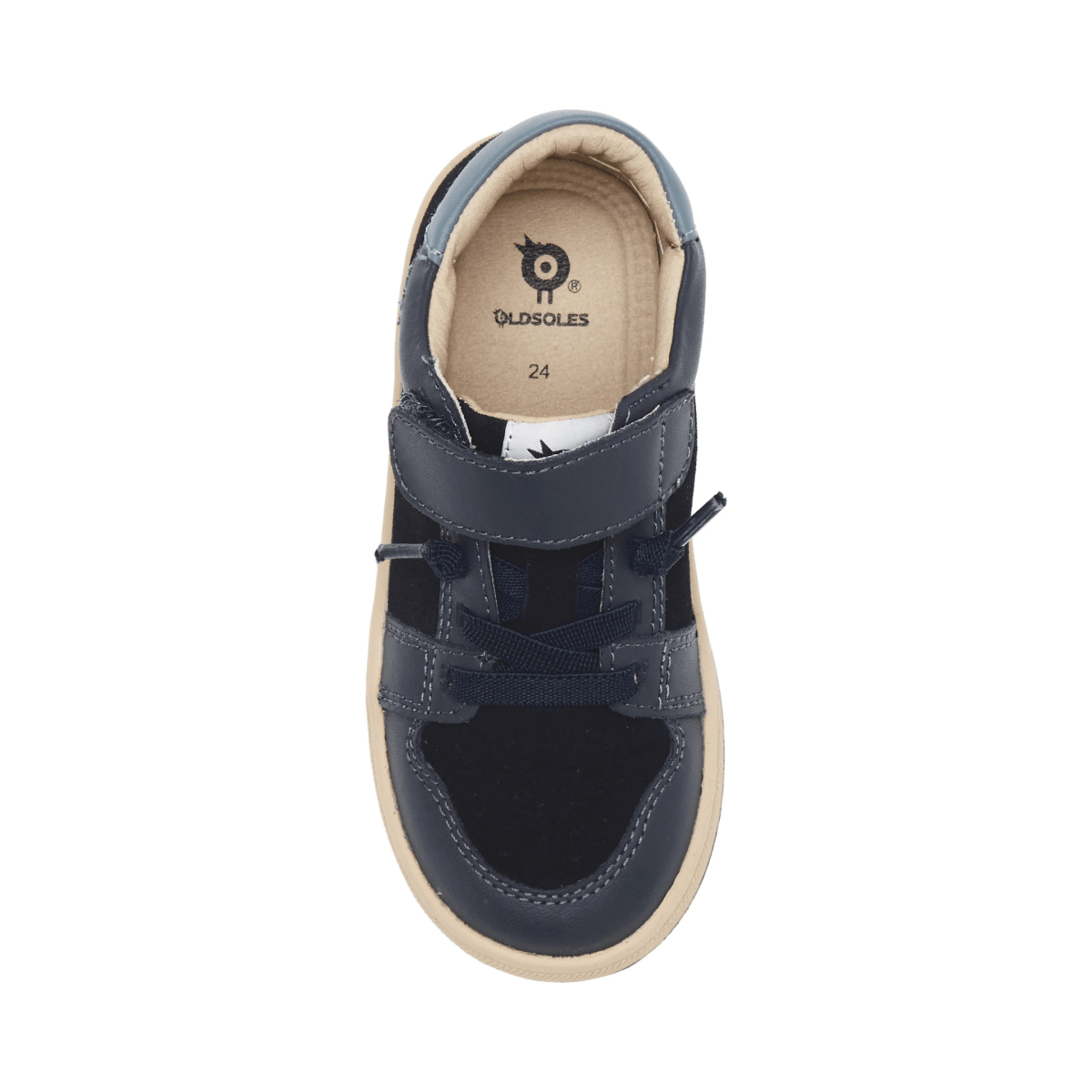 Old Soles Boys City Trainer Navy/Indigo Leather - 1106605 - Tip Top Shoes of New York