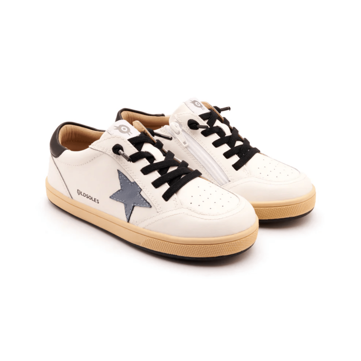 Old Soles Girls' Platinum Runner Snow/Indigo/Black - 1094894 - Tip Top Shoes of New York