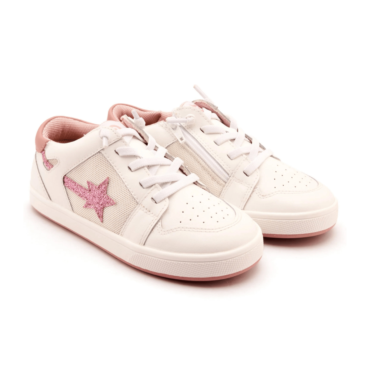 Old Soles Girls Star Runner Snow/Glam Pink/Kiss/Light Pink - 1106586 - Tip Top Shoes of New York