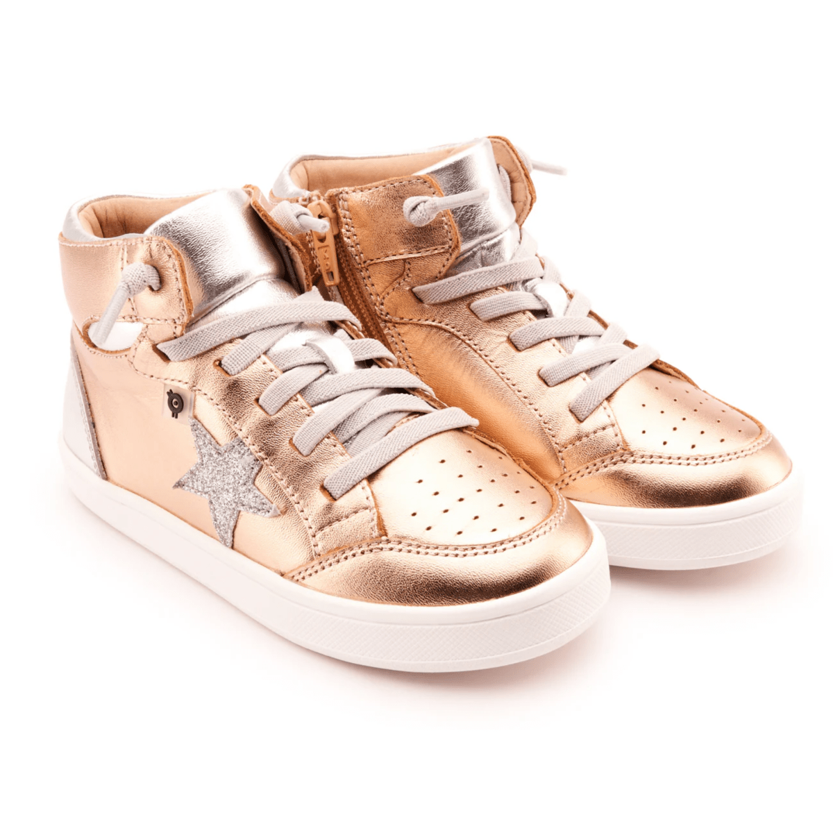 Old Soles Girls' Starling Copper/Glam Argent/Silver/White - 1098605 - Tip Top Shoes of New York