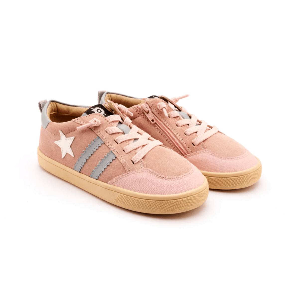 Old Soles Girls' WOS Runner Light Pink Suede/Nacardo Blanco/Dusty Blue - 1094883 - Tip Top Shoes of New York