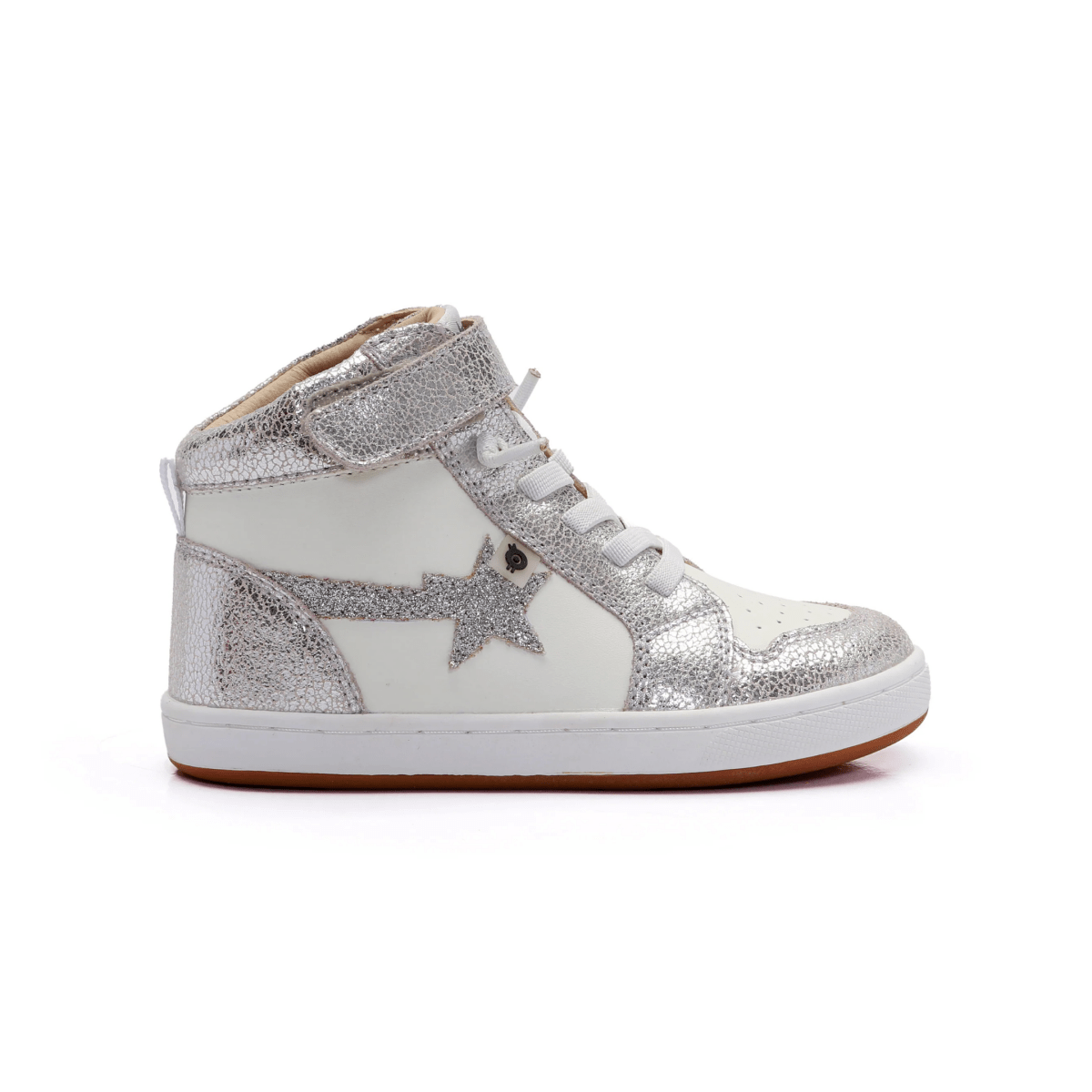 Old Soles Toddlers (Sizes 26-31) 1007 Team Star White/Silver Crackle - 1111861 - Tip Top Shoes of New York