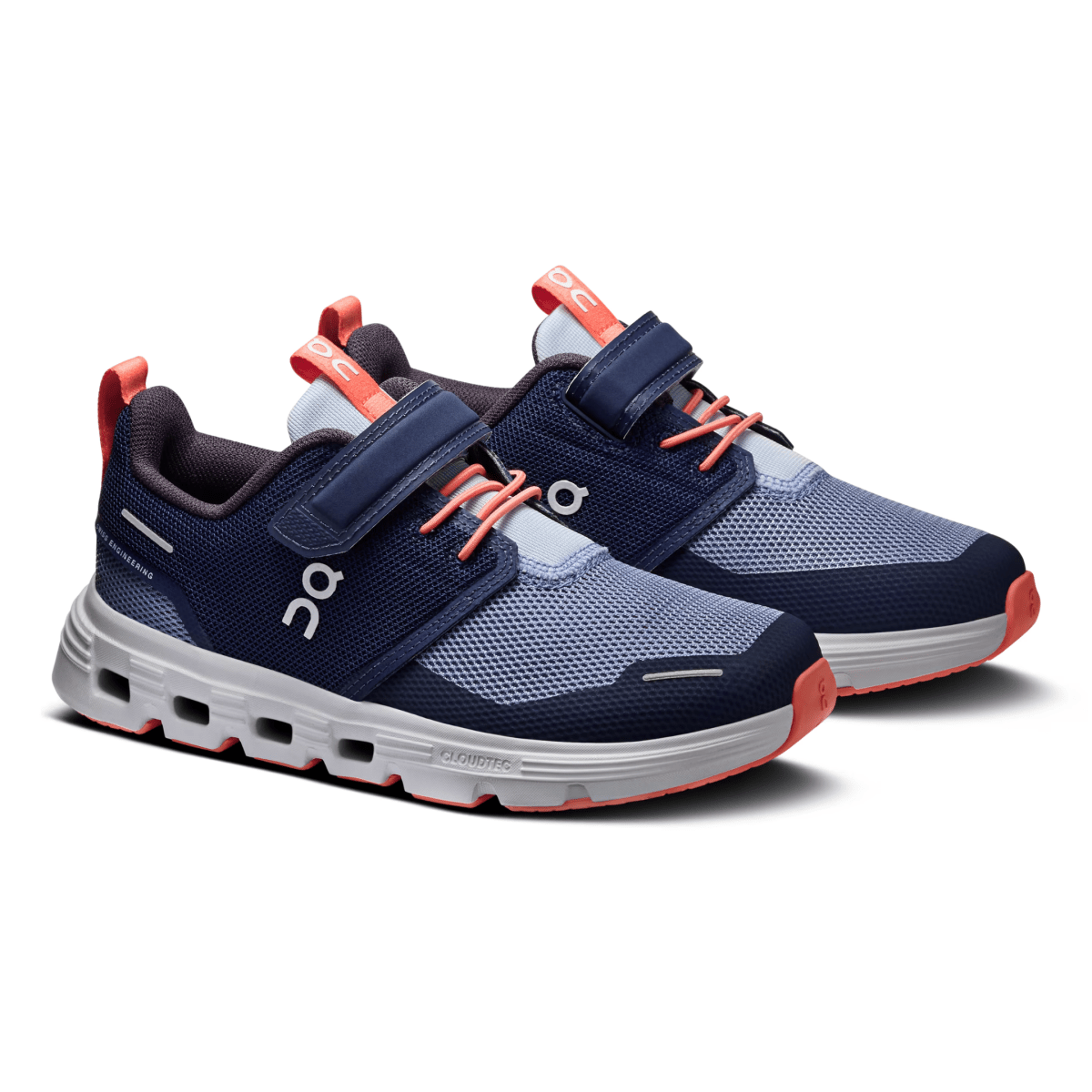 On Running Kids (Preschool) Cloud Play 2 Navy/Nectarine - 1109012 - Tip Top Shoes of New York