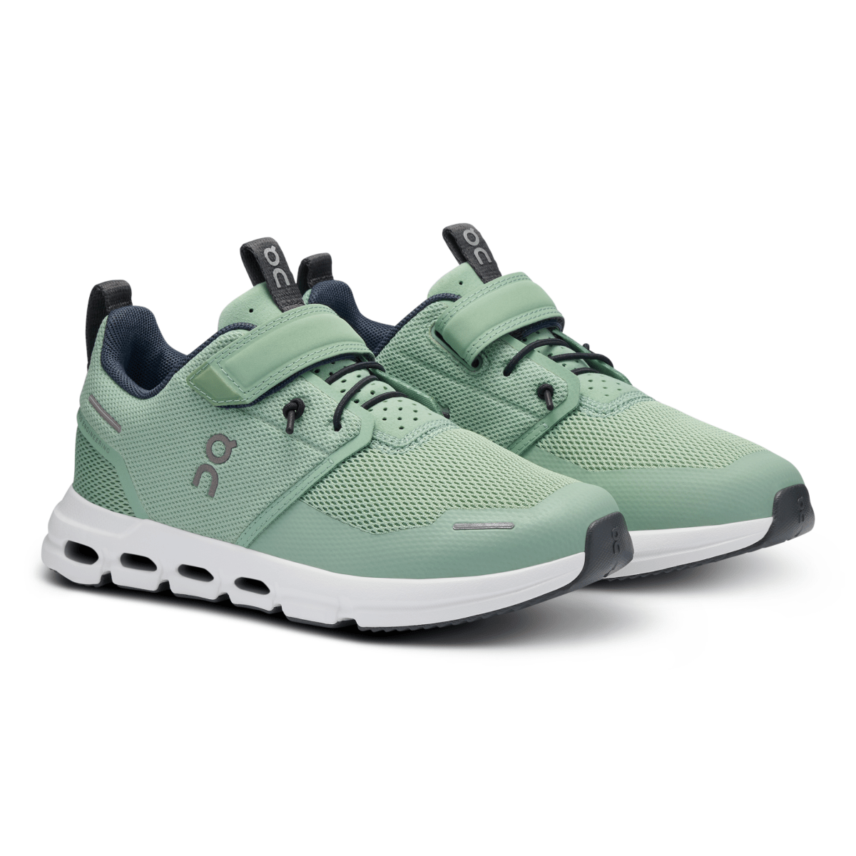 On Running Kid's (Preschool) Cloud Play Sage/White - 1091701 - Tip Top Shoes of New York