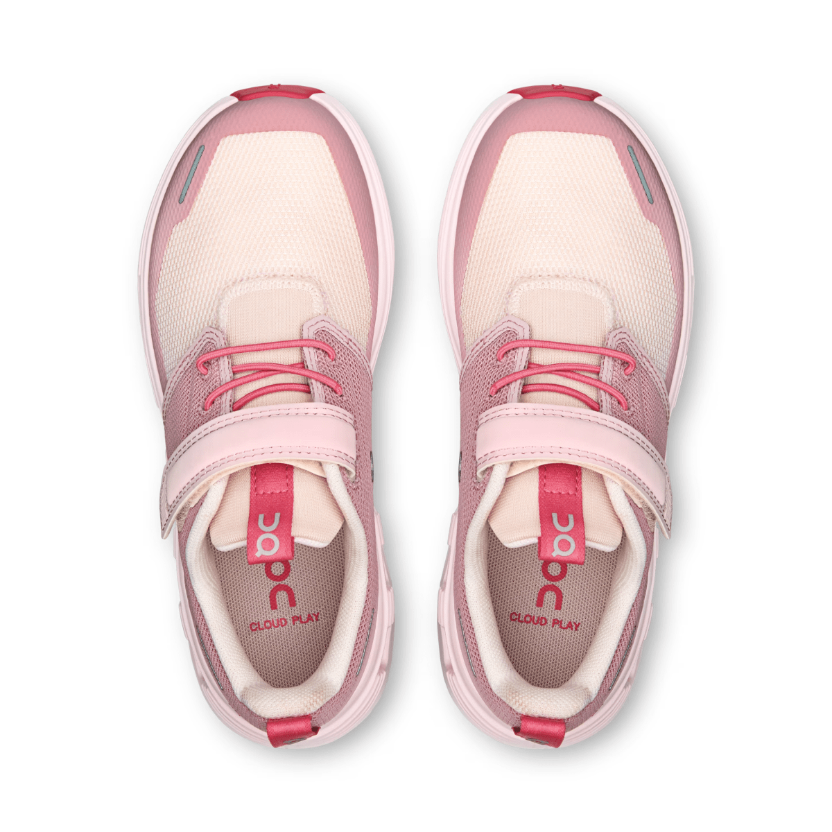 On Running Kids (Preschool) Cloud Play Zephyr/Camellia Pink - 1108999 - Tip Top Shoes of New York