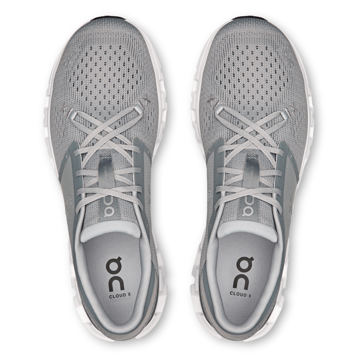 On Running Men's Cloud X 4 Alloy/Ivory - 11011651 - Tip Top Shoes of New York