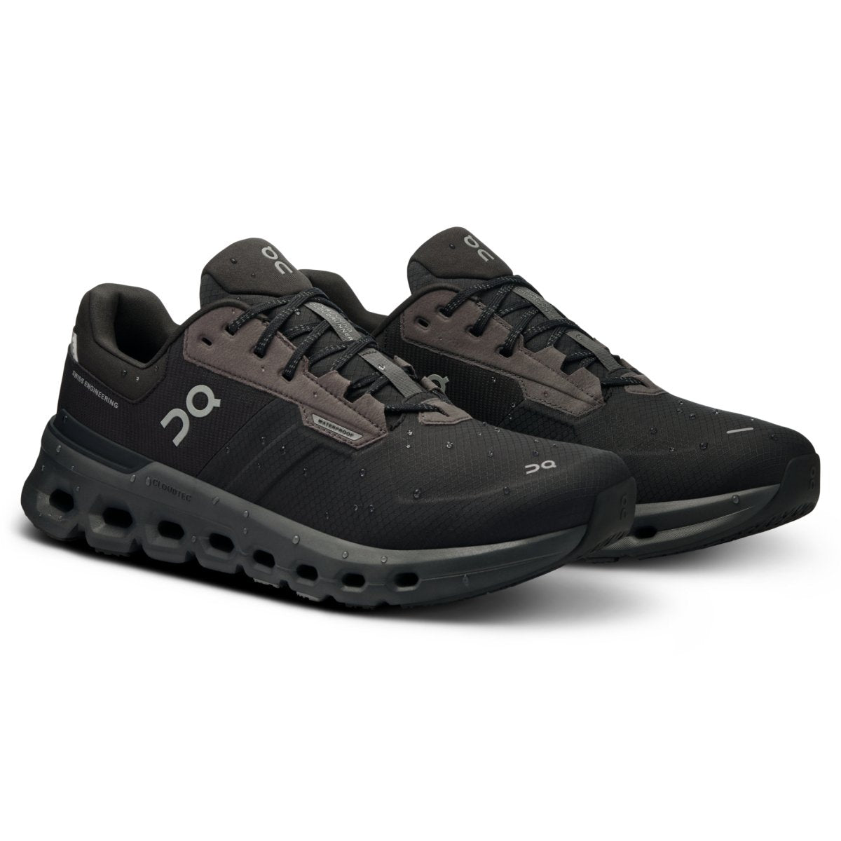 Onスニーカー　Cloudrunner2 On Running Men's Cloudrunner 2 Waterproof Magnet/Black – Tip Top