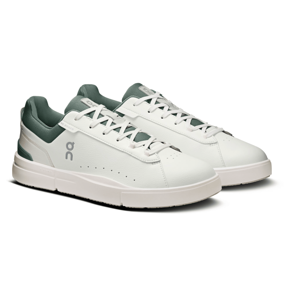On Running Men's The Roger Advantage White/Olive - 11033275 - Tip Top Shoes of New York
