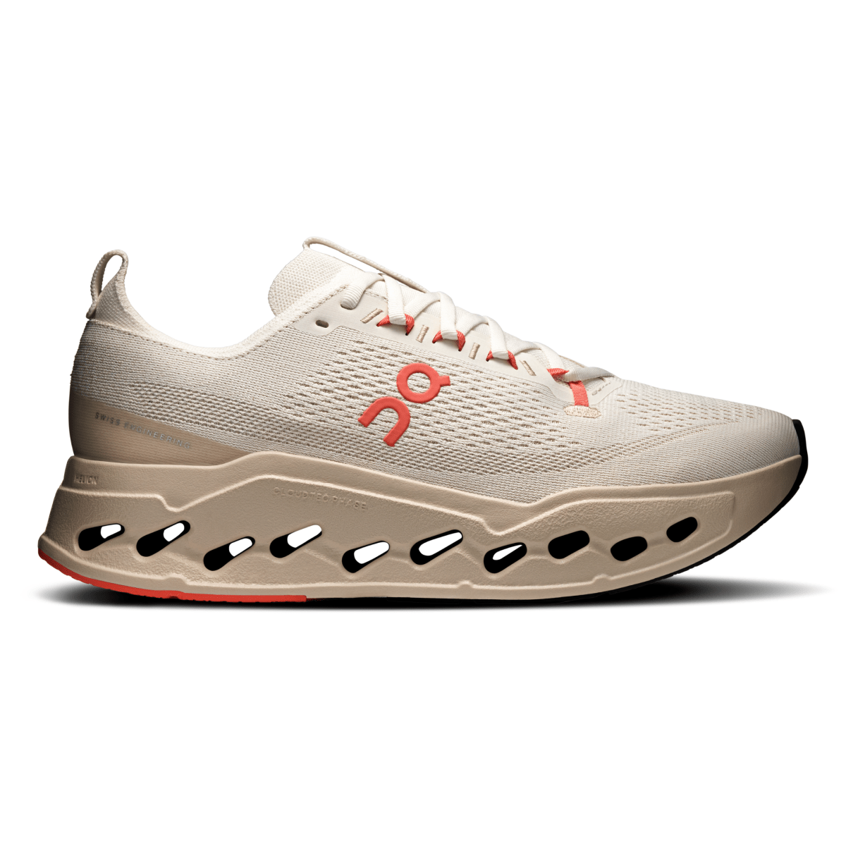 On Running Women's Cloudsurfer Max Ivory/Salmon - 10066152 - Tip Top Shoes of New York