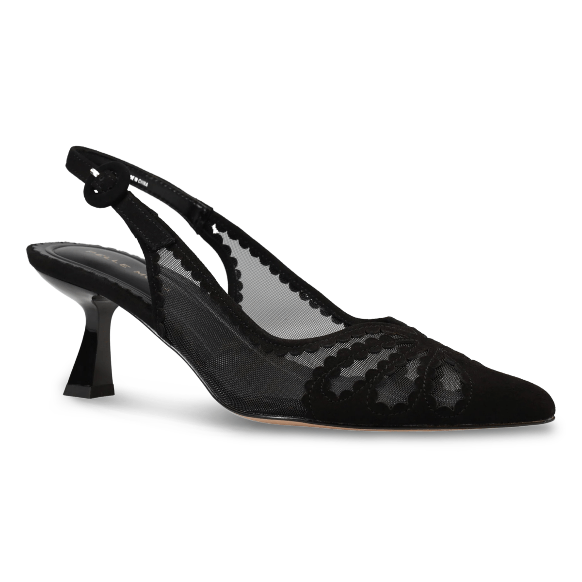 Pelle Moda Women's Jacie Black Suede/Mesh - 9029818 - Tip Top Shoes of New York