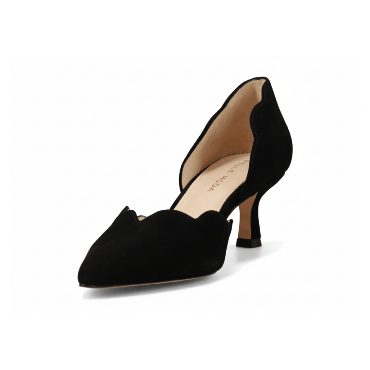 Pelle Moda Women's Keala d'Orsay Black Kids Suede - 9023008 - Tip Top Shoes of New York