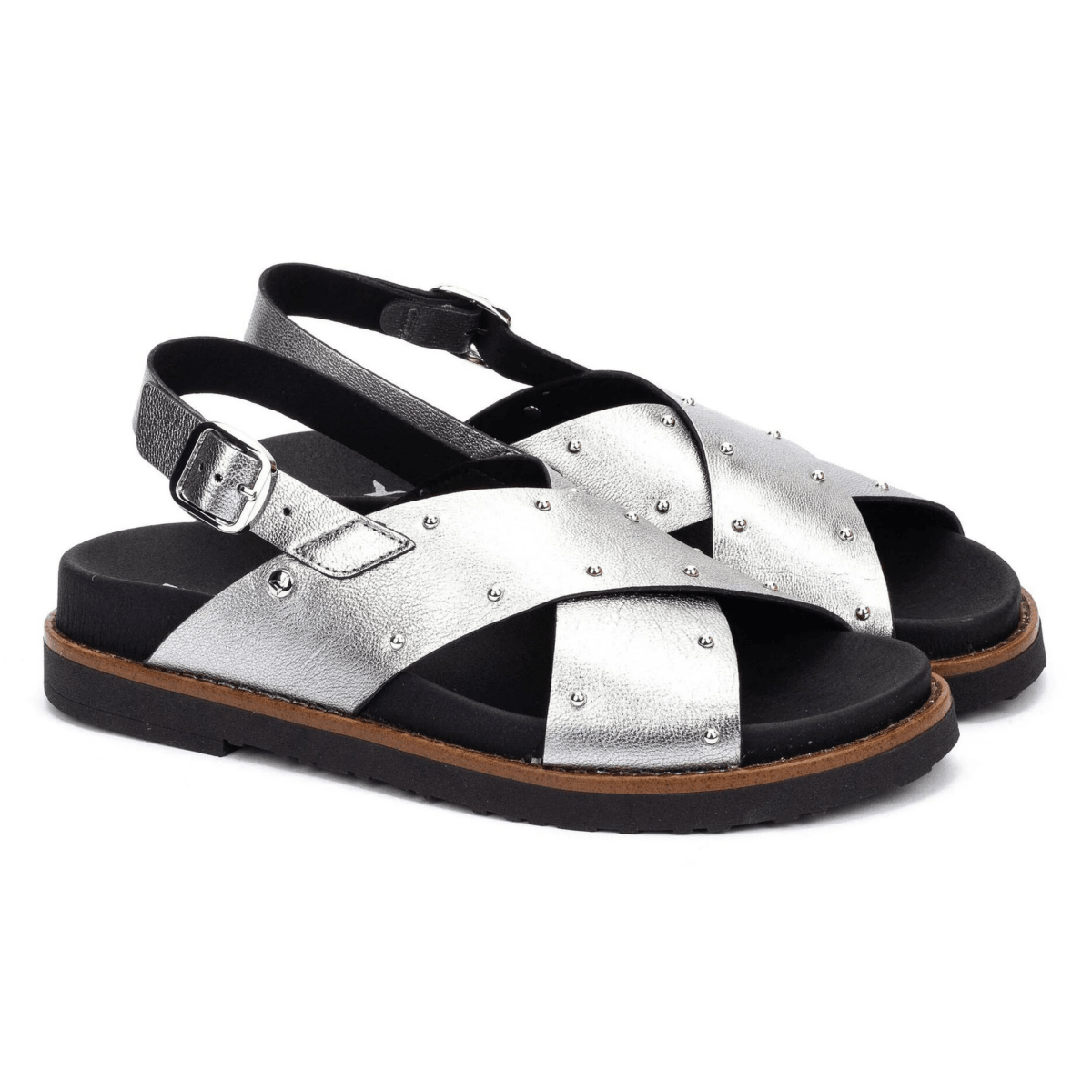 Pikolinos Women's Aitana Silver Lead Leather - 9030496 - Tip Top Shoes of New York
