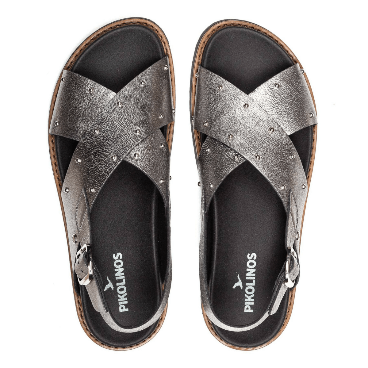 Pikolinos Women's Aitana Silver Lead Leather - 9030496 - Tip Top Shoes of New York