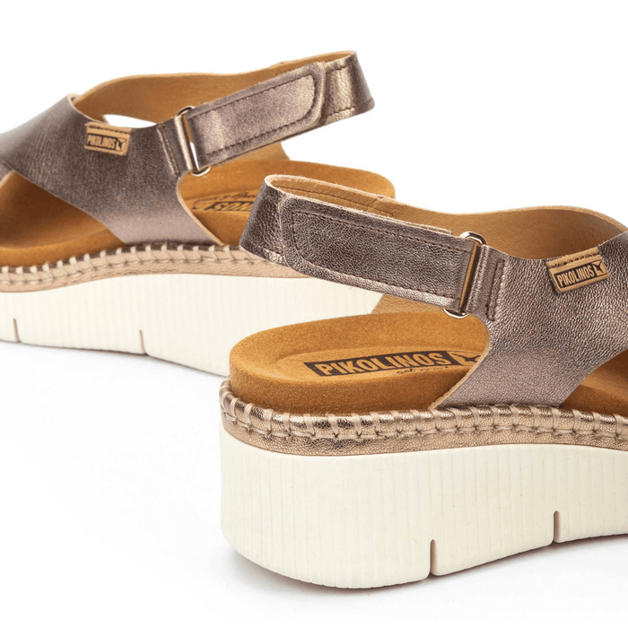 Pikolinos Women's Gomera Stone Metallic Leather - 9021675 - Tip Top Shoes of New York