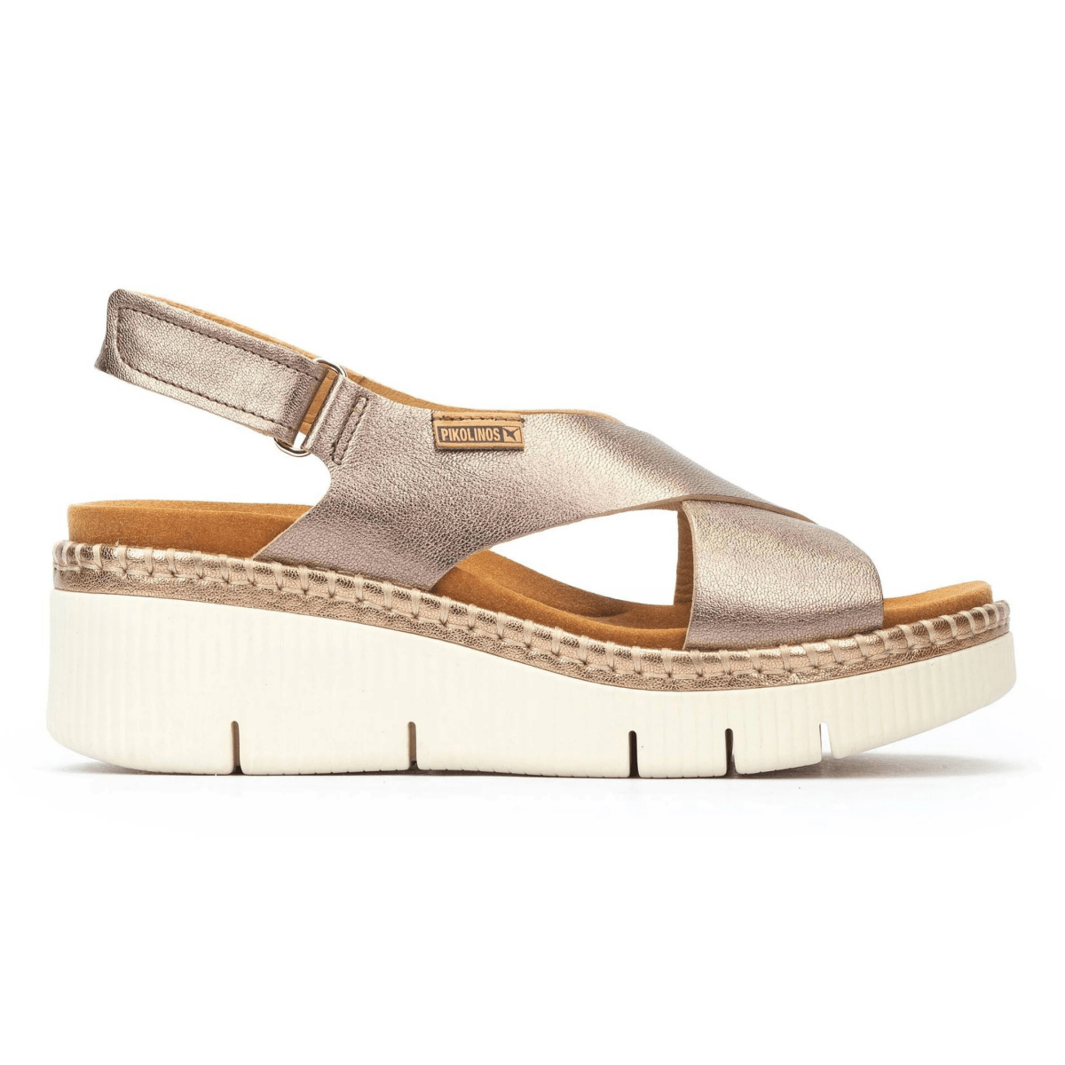 Pikolinos Women's Gomera Stone Metallic Leather - 9021675 - Tip Top Shoes of New York