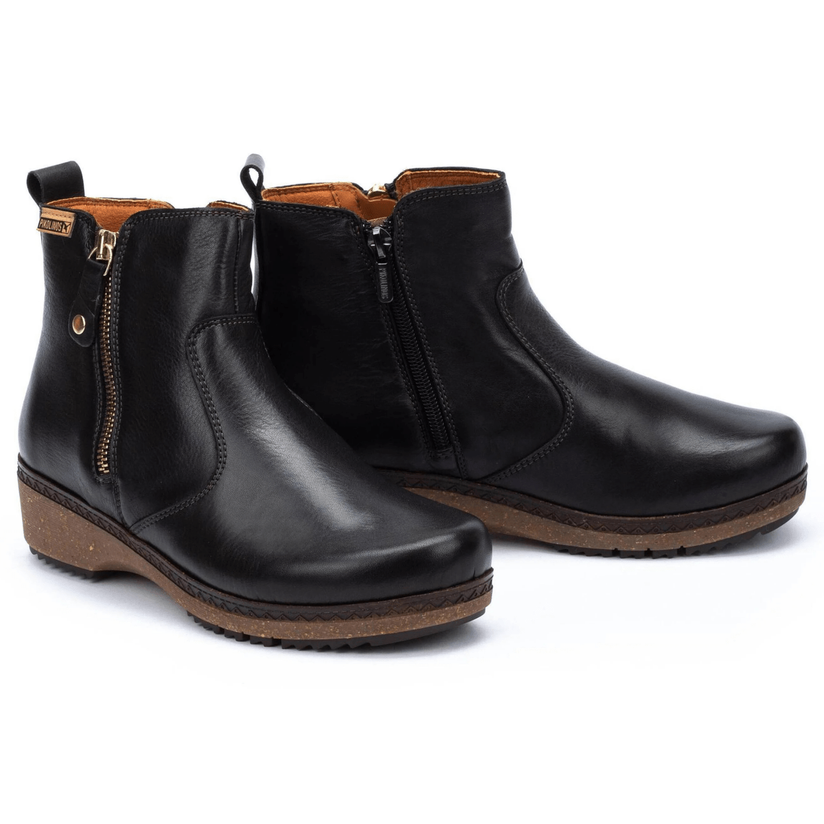 Pikolinos Women's Granada Ankle Black Leather - 9024734 - Tip Top Shoes of New York