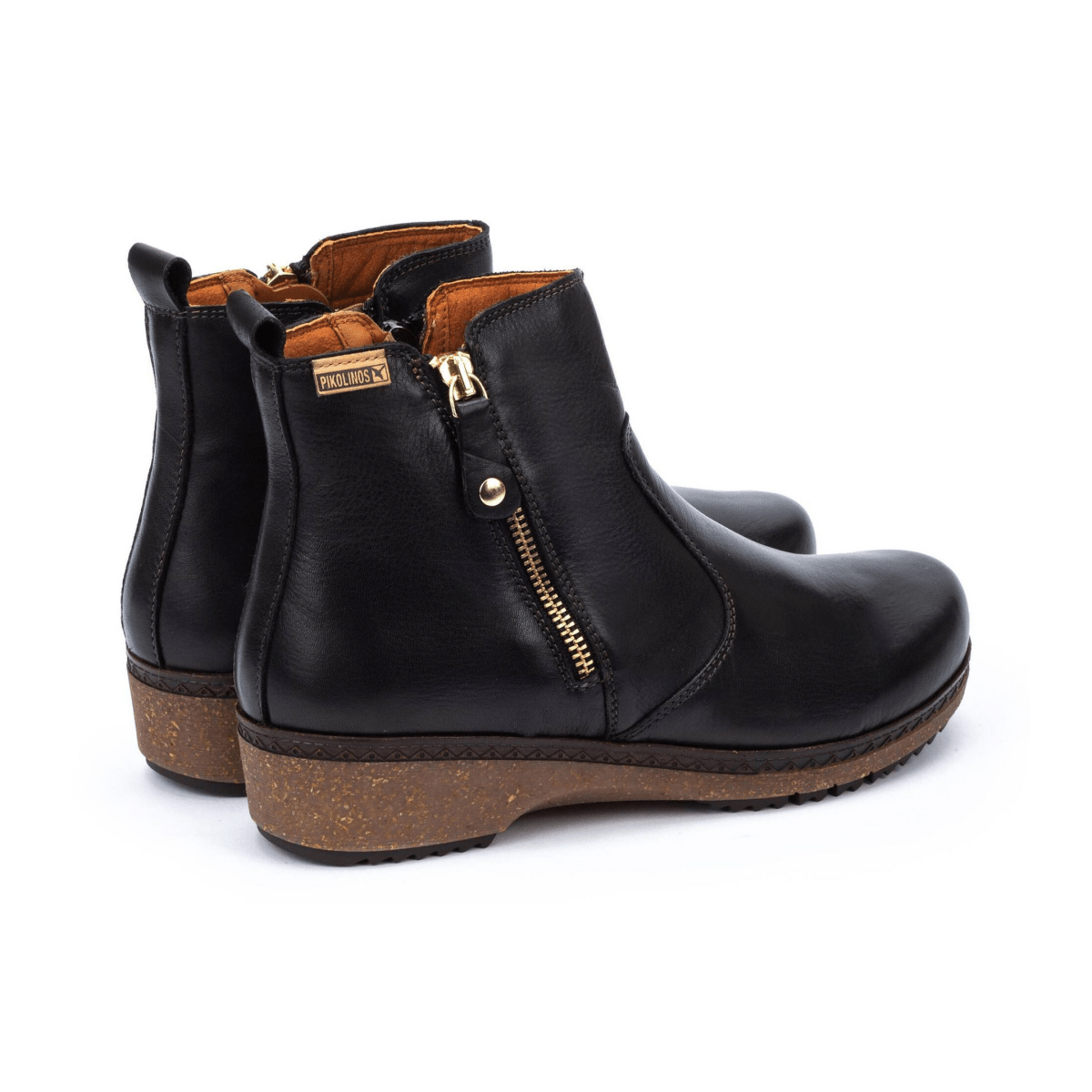 Pikolinos Women's Granada Ankle Black Leather - 9024734 - Tip Top Shoes of New York