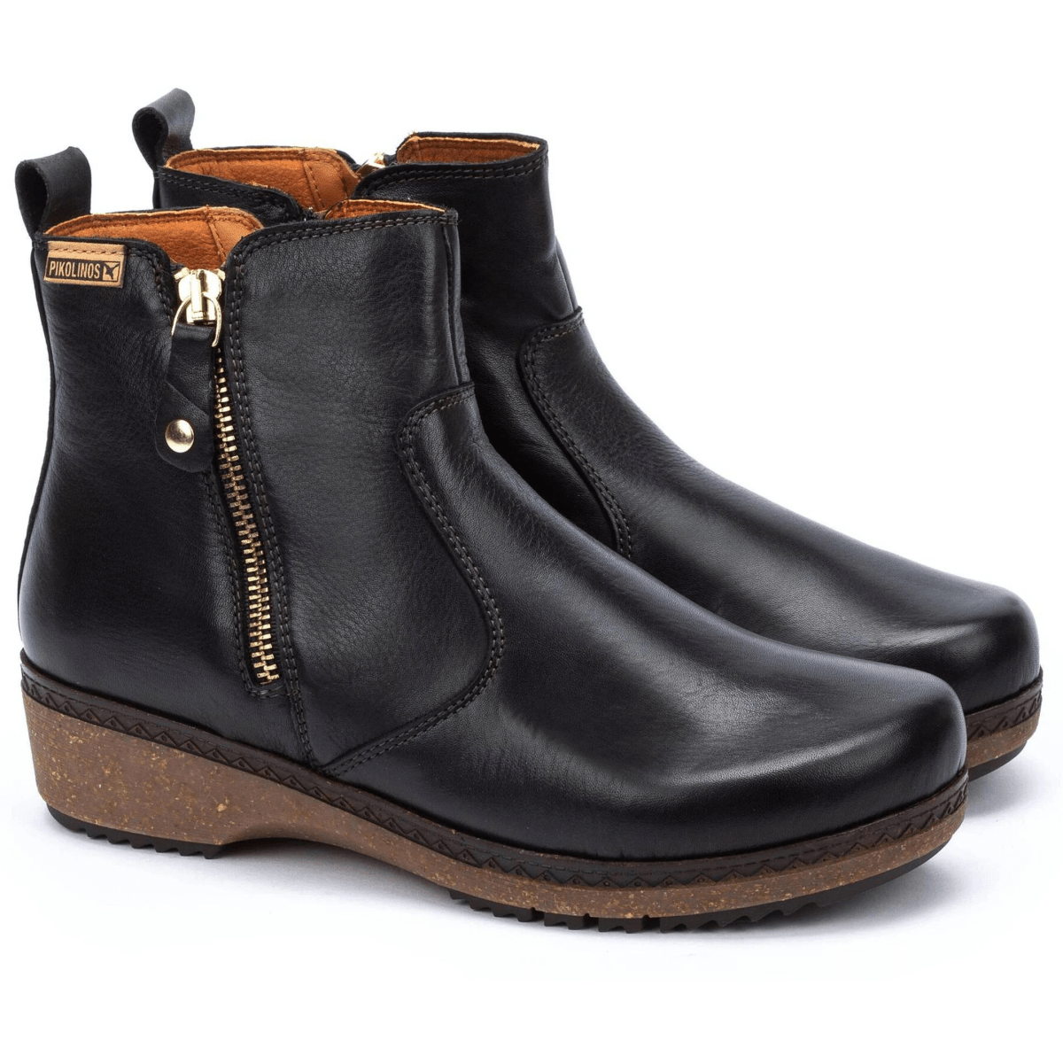 Pikolinos Women's Granada Ankle Black Leather - 9024734 - Tip Top Shoes of New York