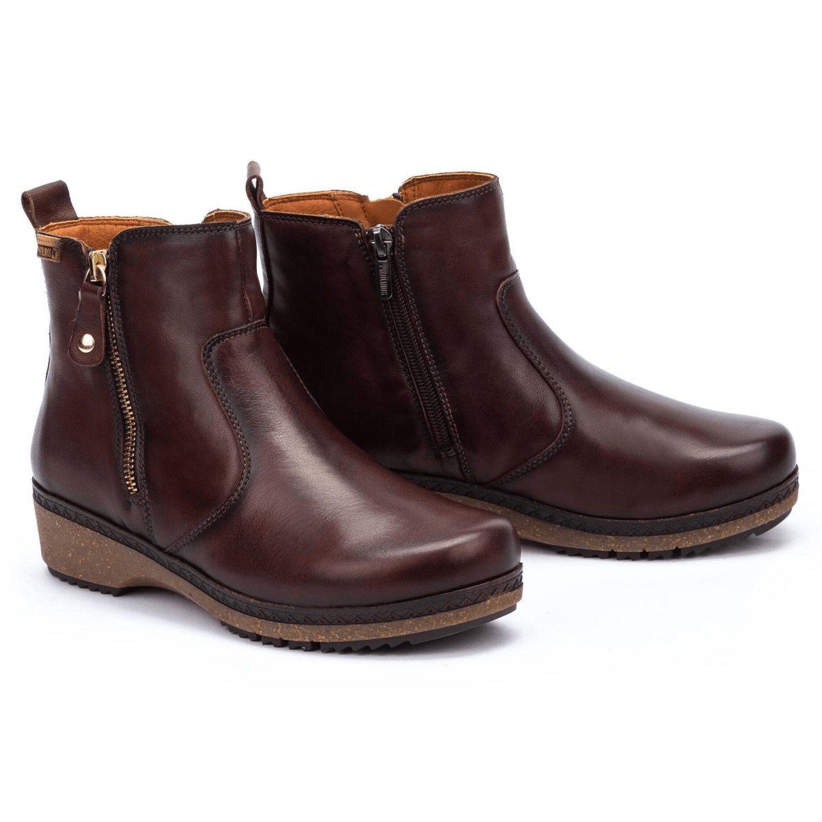 Pikolinos Women's Granada Ankle Boot Caoba Leather - 9024741 - Tip Top Shoes of New York