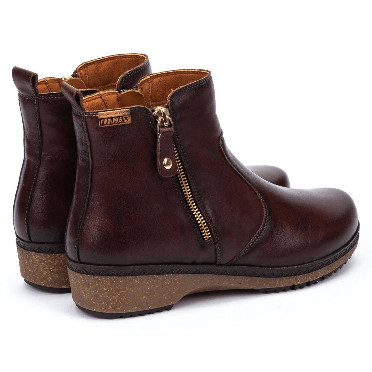 Pikolinos Women's Granada Ankle Boot Caoba Leather - 9024741 - Tip Top Shoes of New York