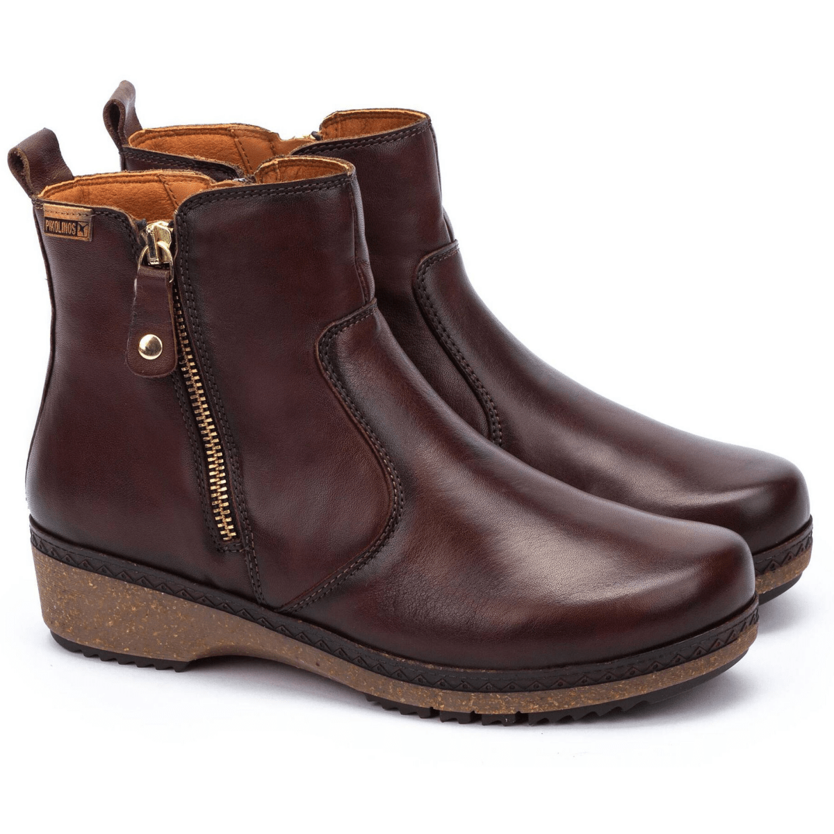 Pikolinos Women's Granada Ankle Boot Caoba Leather - 9024741 - Tip Top Shoes of New York