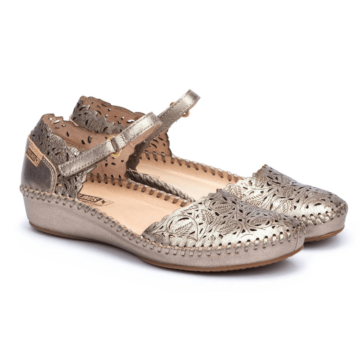 Pikolinos Women's P Vallarta Mary Jane Stone Metallic Leather - 9030547 - Tip Top Shoes of New York