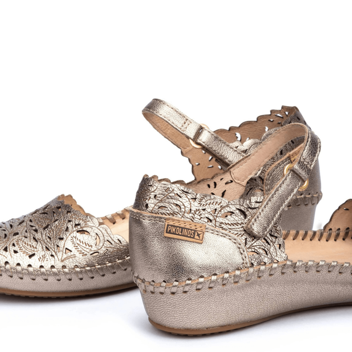 Pikolinos Women's P Vallarta Mary Jane Stone Metallic Leather - 9030547 - Tip Top Shoes of New York