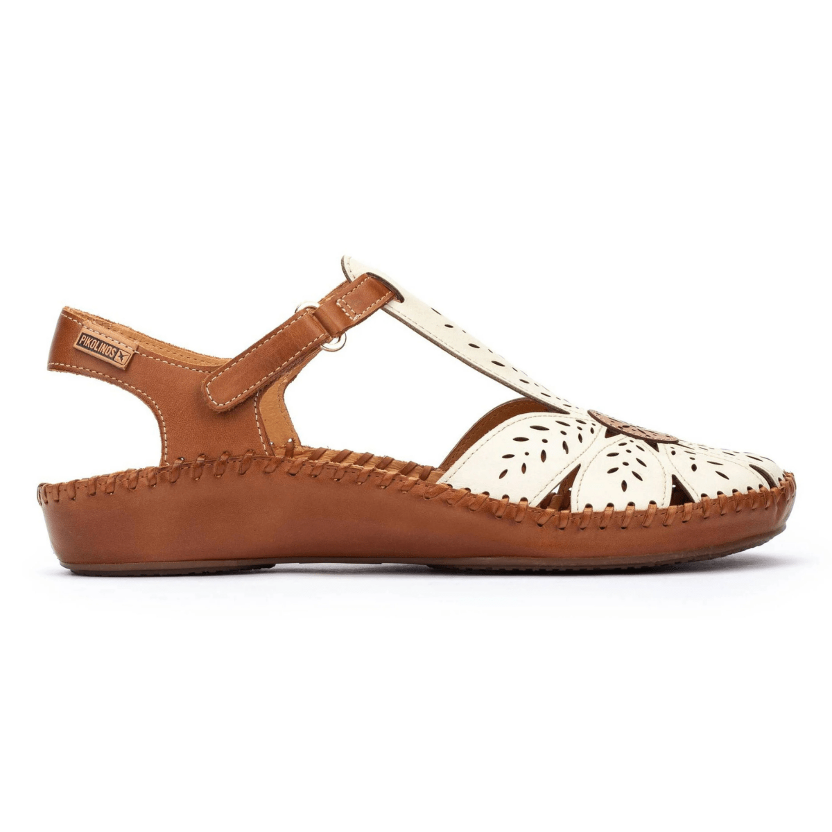 Pikolinos Women's P Vallarta T - Strap Nata/White Leather - 9030554 - Tip Top Shoes of New York