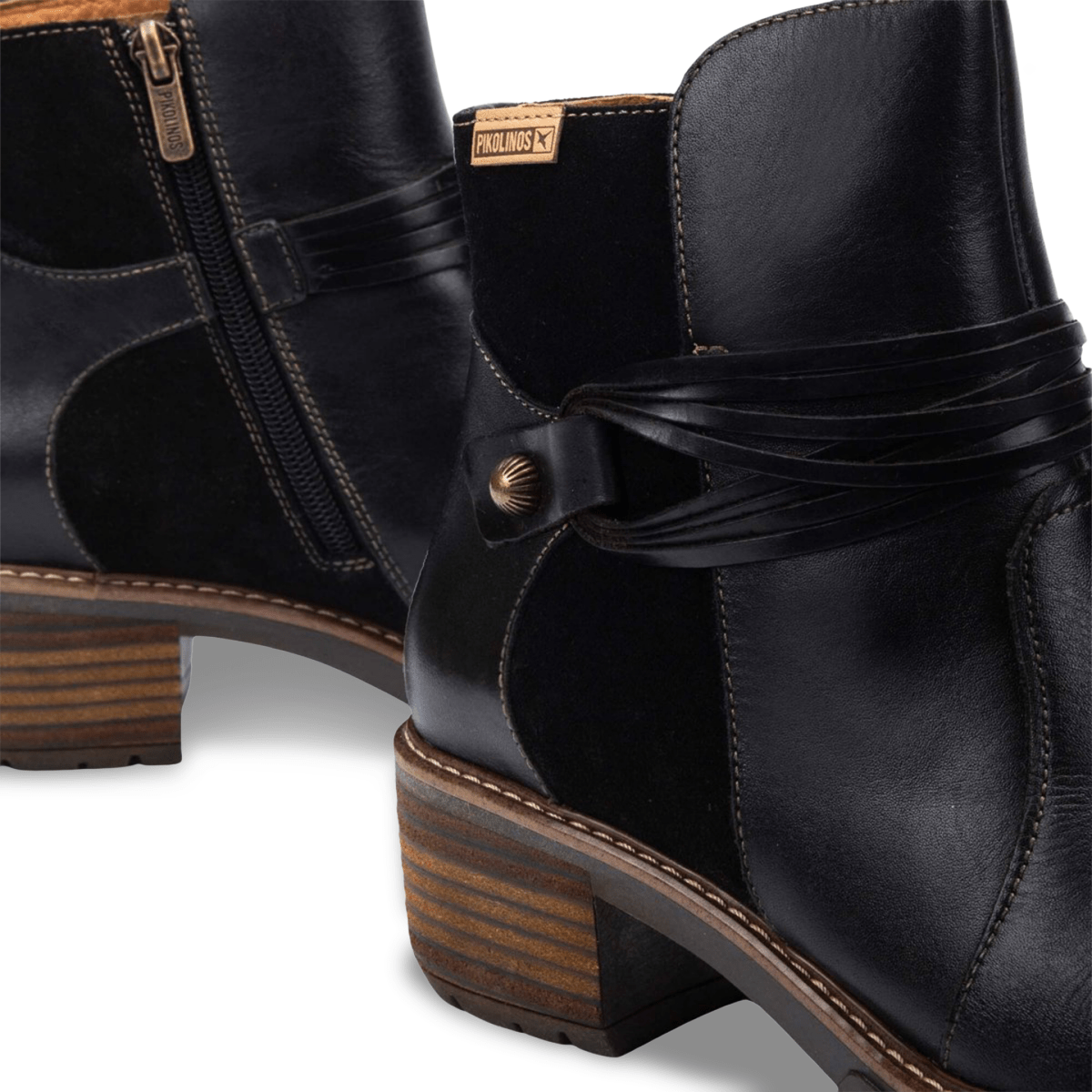 Pikolinos Women's San Sebastian Black Leather - 9017074 - Tip Top Shoes of New York