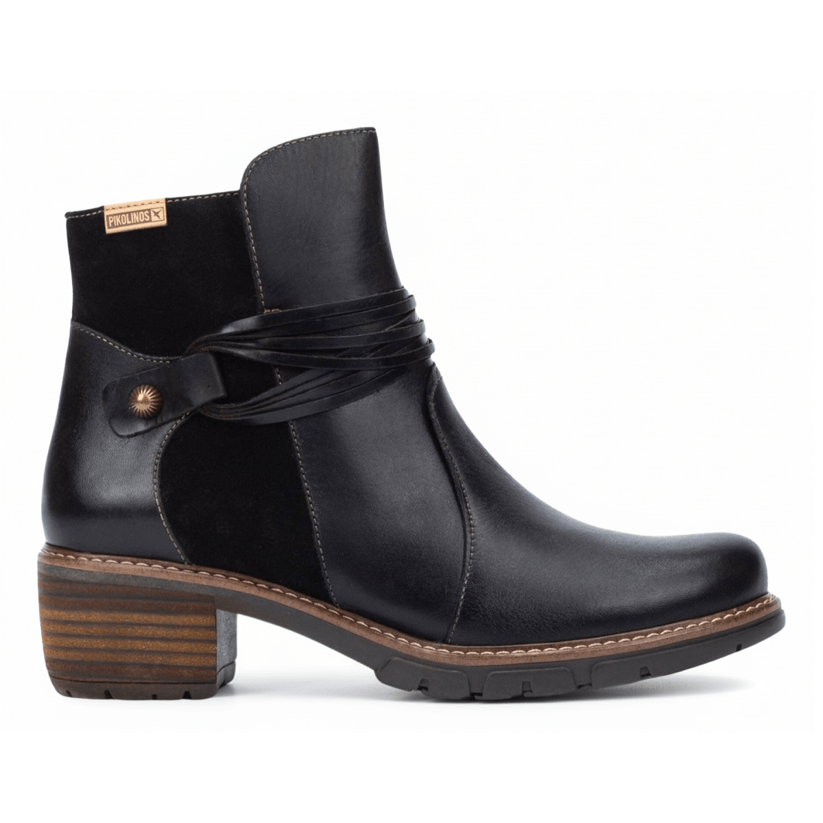 Pikolinos Women's San Sebastian Black Leather - 9017074 - Tip Top Shoes of New York