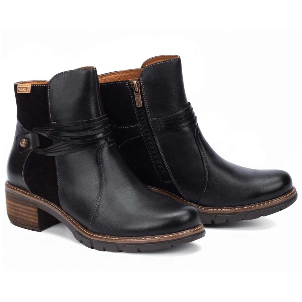 Pikolinos Women's San Sebastian Black Leather - 9017074 - Tip Top Shoes of New York