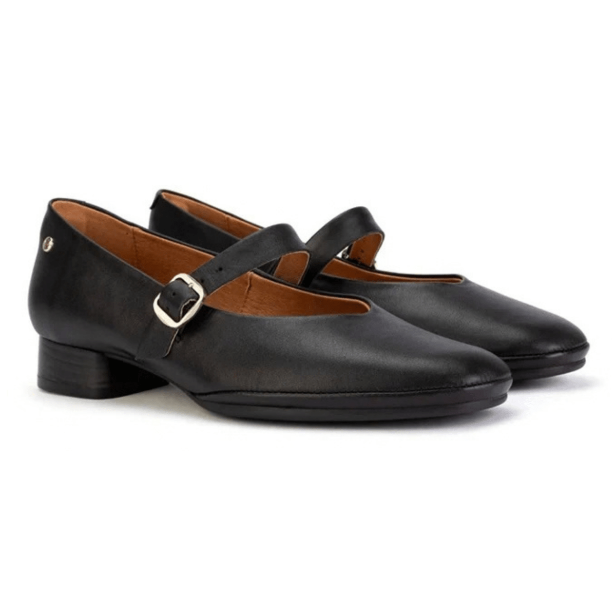 Pikolinos Women's Ubeda Mary Jane Black Leather - 9033904 - Tip Top Shoes of New York
