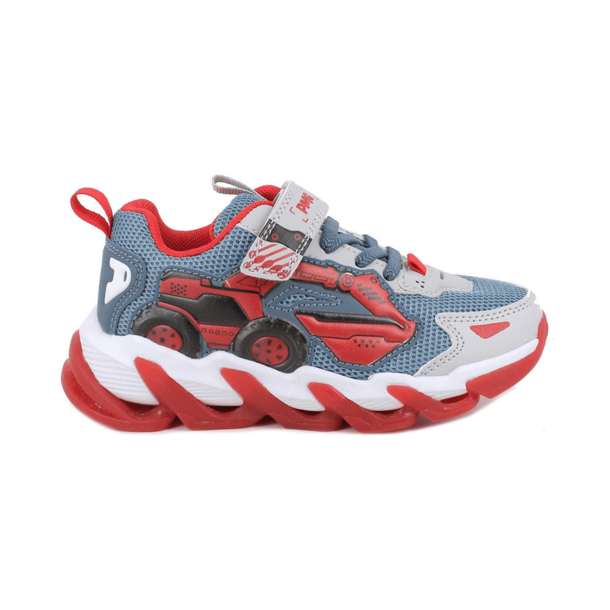 Primigi Boys (Sizes 27 - 32) 1470011 Blue/Grey/Red Light Up - 1107974 - Tip Top Shoes of New York